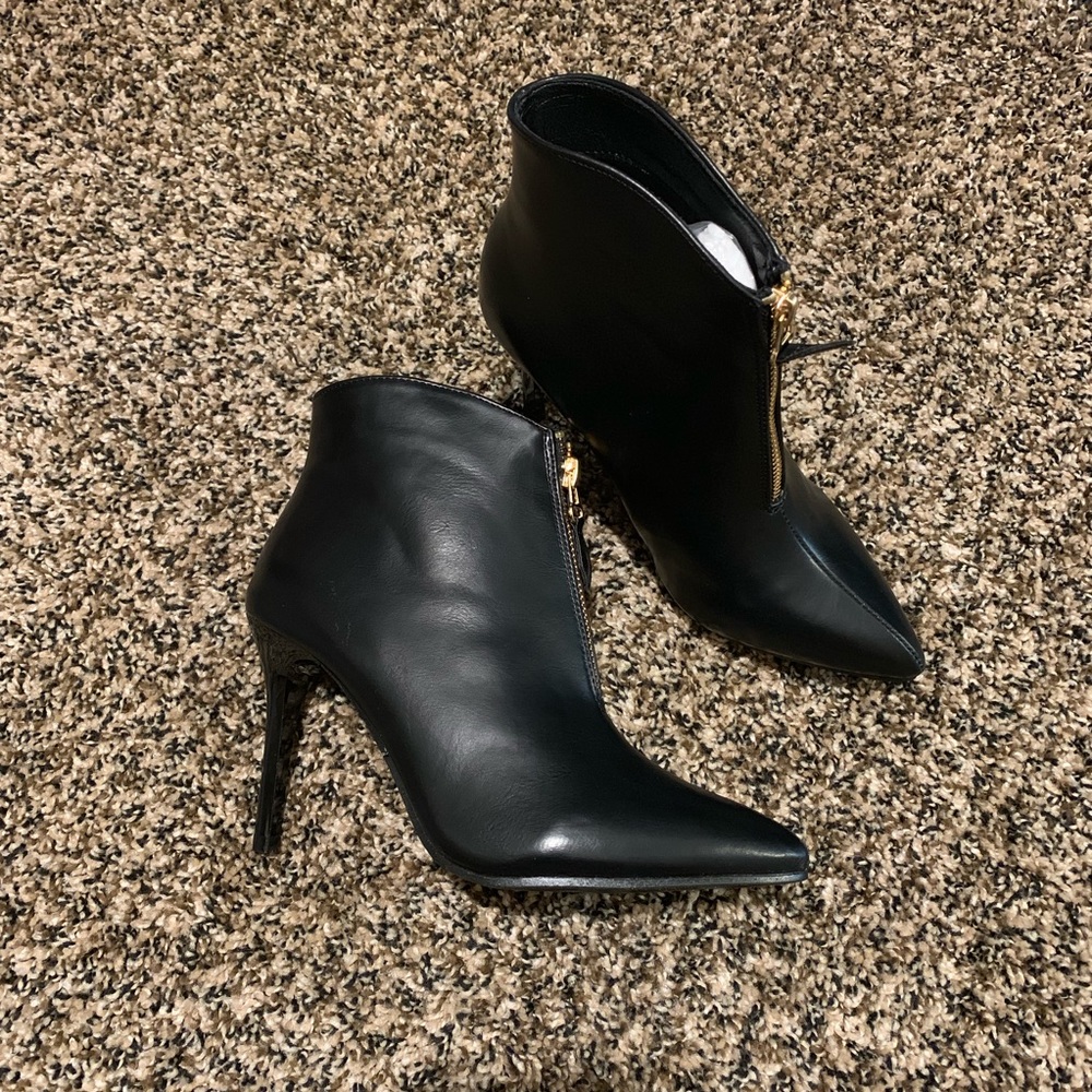 Pointed toe booties